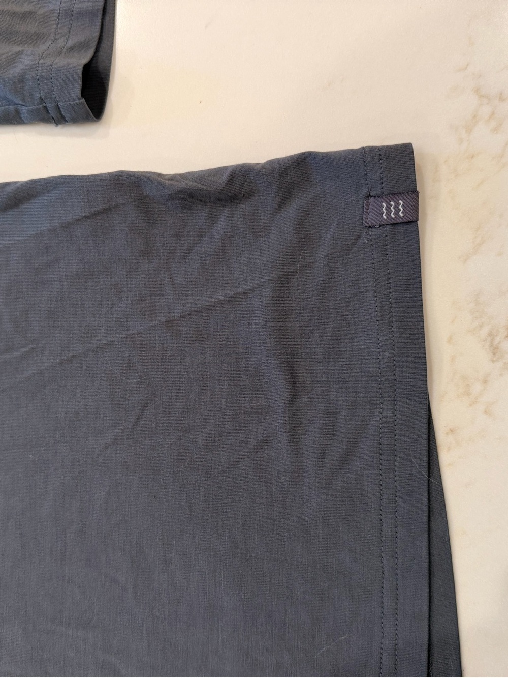 Free Fly Men’s Large Bamboo Performance Quarter Zip Pullover Blue Gray Stretch - Picture 4 of 9